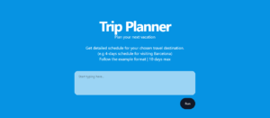 Trip Planner AI